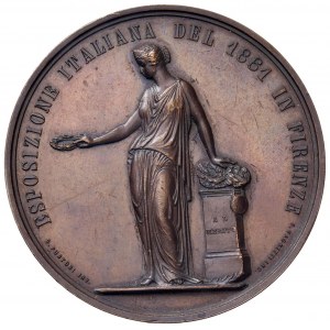 Medaile - Viktor Emanuel II (1861-1878) Medaile 1861 Udělení medaile za zásluhy o...