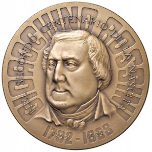 Medaile - Gioachino Rossini (1792-1868) 1992 Medaile k 200. výročí Pesara