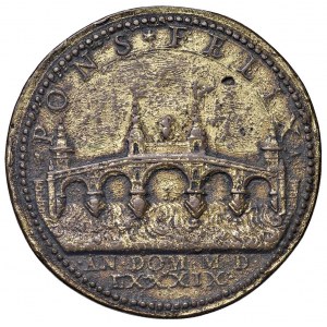 Medaile - Sixtus V. (1585-1590) Medaile 1589 Stavba Feli...