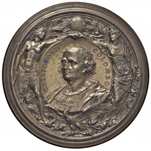 Medals - Christopher Columbus (1451-1506) Medal 1892 IV Centenary of...