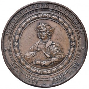 Medaile - Kryštof Kolumbus (1451-1506) Medaile 1892 Na památku...