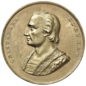Medaile - Kryštof Kolumbus (1451-1506) Medaile 1892 Italská výstava Medaile...