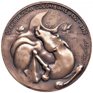 Medaile - Kryštof Kolumbus (1451-1506) Medaile 1992 XXII N...