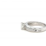 14K WHITE GOLD RING - 6.24 GR WITH DIAMONDS - DH-R306