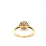 YELLOW GOLD RING - 2.20 GR WITH DIAMONDS - DH-R201