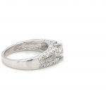 18K WHITE GOLD RING - 4.81 GR WITH DIAMONDS - DH-R768
