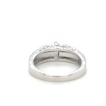 18K WHITE GOLD RING - 4.81 GR WITH DIAMONDS - DH-R768