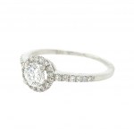 14K WHITE GOLD RING 1.88 GR WITH DIAMONDS - RNG30205