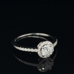 14K WHITE GOLD RING 1.88 GR WITH DIAMONDS - RNG30205