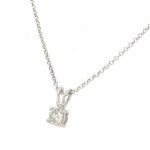 14K WHITE GOLD 0.60 GR NECKLACE WITH DIAMONDS - PND30604