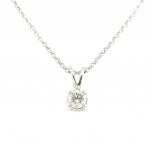 14K WHITE GOLD 0.60 GR NECKLACE WITH DIAMONDS - PND30604
