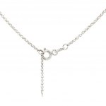 14K WHITE GOLD 0.60 GR NECKLACE WITH DIAMONDS - PND30604