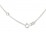 14K WHITE GOLD 0.60 GR NECKLACE WITH DIAMONDS - PND30604
