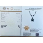 14K WHITE GOLD 0.60 GR NECKLACE WITH DIAMONDS - PND30604