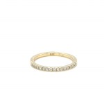 YELLOW GOLD RING WITH DIAMONDS - RNG41105