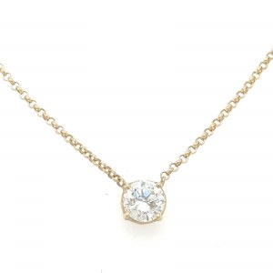 YELLOW GOLD CHOKER NECKLACE 2.69 GR WITH DIAMONDS - DH-P199