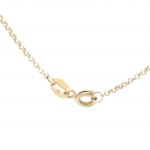 YELLOW GOLD CHOKER NECKLACE 2.69 GR WITH DIAMONDS - DH-P199