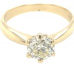 14K YELLOW GOLD RING 3.08 GR WITH DIAMONDS FOR 1.03 CARATS - RNG10606