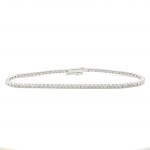 BRACELET IN 14K WHITE GOLD 6.71 GR TENNIS TYPE WITH NATURAL DIAMONDS - BRC40802