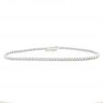 BRACELET IN 14K WHITE GOLD 6.71 GR TENNIS TYPE WITH NATURAL DIAMONDS - BRC40802