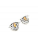 EARRINGS IN WHITE GOLD 6.04 GR WITH CITRINE QUARTZ - DH-E305
