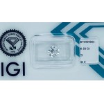 NATURAL POLISHED DIAMOND 1.5 G -SI2 - IGI - C50103-11