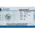 NATURAL POLISHED DIAMOND 5.64 J - I3 - AIG - C30405-4