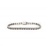 WHITE GOLD BRACELET 13.47 GR TENNIS TYPE WITH DIAMONDS - DH-B508