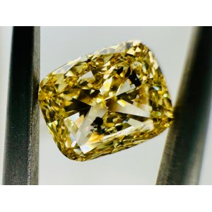 NATURAL POLISHED DIAMOND 1.01 FANCY INTENSE YELLOW -I1 - GIA - YD40602