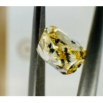 NATURAL POLISHED DIAMOND 1.01 FANCY INTENSE YELLOW -I1 - GIA - YD40602