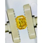 NATURAL POLISHED DIAMOND 0.46 FANCY VIVID YELLOW ORANGE - SI2 - GIA - 928-1