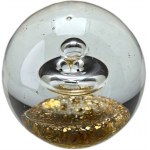 A pair of decorative glass paperweights - Vintage [ Murano ].