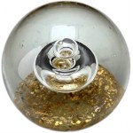 A pair of decorative glass paperweights - Vintage [ Murano ].
