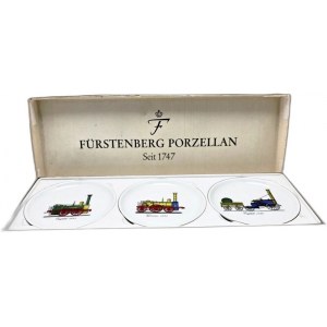 Furstenberg collector's plates 1960s [ railroad, railroad]