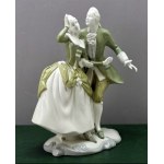 Collector's figurine - Dancing couple - Royal Dux Czechoslovakia 1950s.