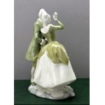 Collector's figurine - Dancing couple - Royal Dux Czechoslovakia 1950s.