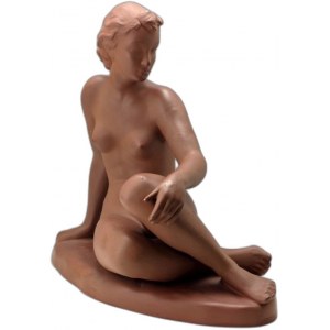 Duża ceramiczna figurka akt kobiety - Cortendorf - lata 50-te