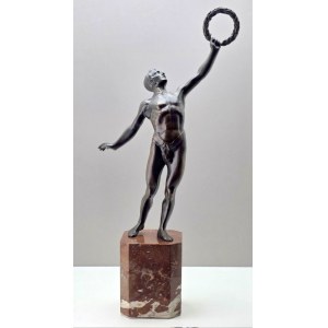 Large bronze statue ''Winner'' - Poland 1937