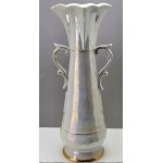 Tall ceramic vase - amphora with genre scene Ukraine 1960s