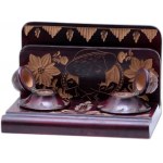 Old inkwell folk sculpture, Zakopane Art Deco Krakow 1938 signed Tatry