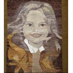 Unikat Kilim Dziewczynka proj. D. Muszyńska Zamorska - Cepelia Spółdzielnia Wanda - Kraków lata 80-te