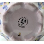 TV set pink porcelain series forget-me-nots HC Chodov 1990s