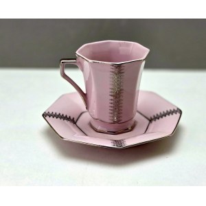 RGK pink porcelain cup - Czechoslovakia 1960s