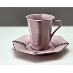 RGK pink porcelain cup - Czechoslovakia 1960s