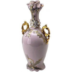 Wazon z różowej porcelany HC Chodov Czechy lata 90-te