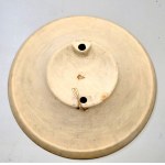 Huge ceramic platter ¶ 50 cm - Ukraine, Lviv 1960s [ bees ].