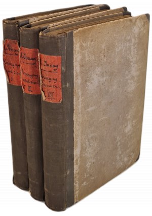 JOKAI Maurycy - PORUSZYMA Z POSAD ZIEMIÊ Volume I-III, ed.1898