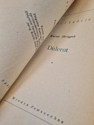 SKRZYPEK Marian - DIDEROT série Myšlenky a lidé, vydání 1 z roku 1982