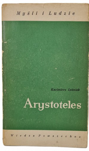 Kazimierz LEŚNIAK - ARYSTOTELES series of Thoughts and People, 1st Edition of 1965