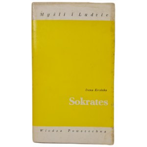 KROŃSKA Irena - SOKRATES cykl Myśli i Ludzie, WYDANIE z 1967 roku